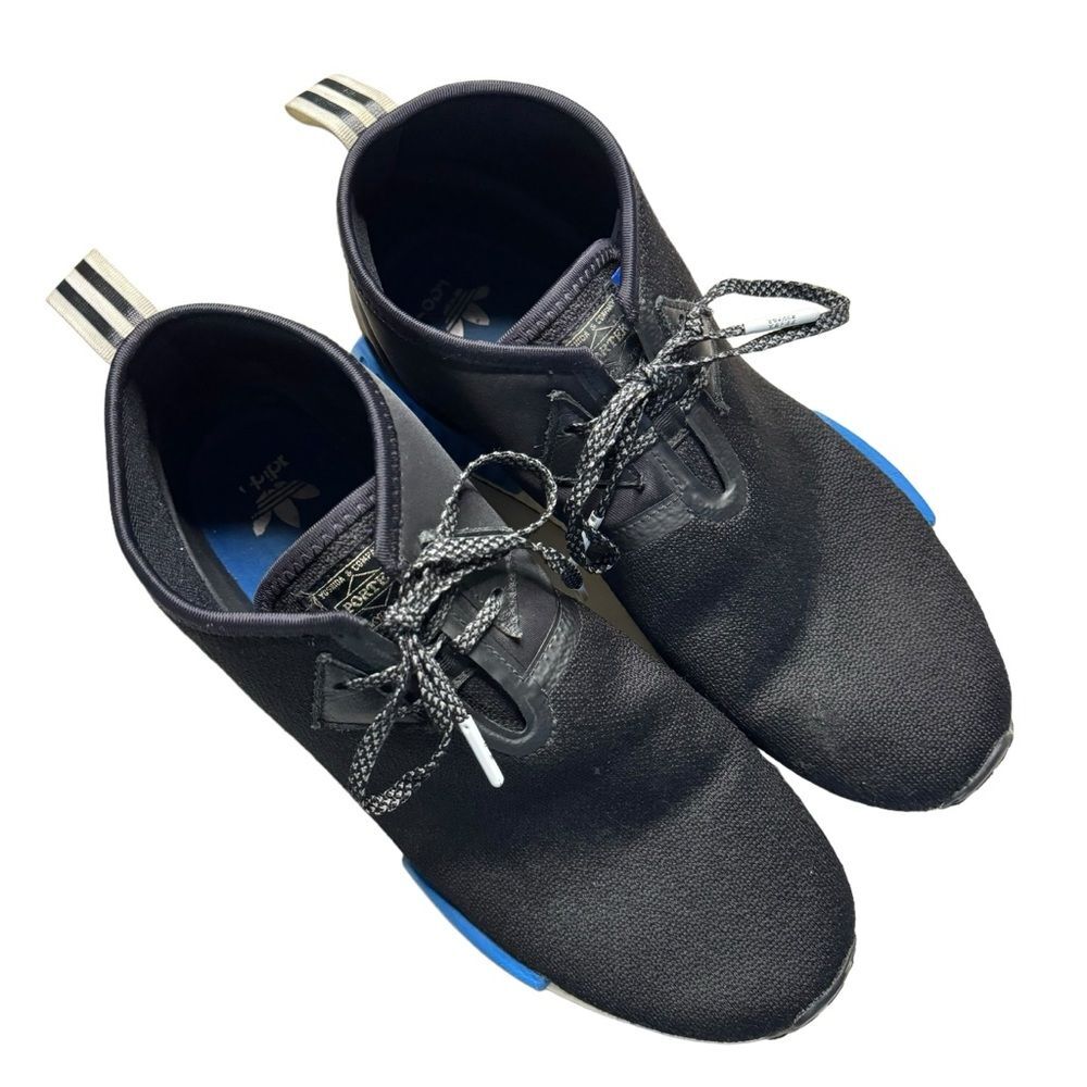 Adidas NMD x Porter Black/Royal Blue CP9718 Lace Up Sneakers Size 11